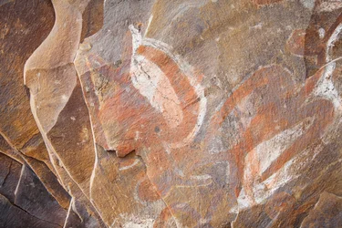 Paintings of Marine Birds in the Cave of Ana Kai Tangata, Rapa Nui (Easter Island), Chile